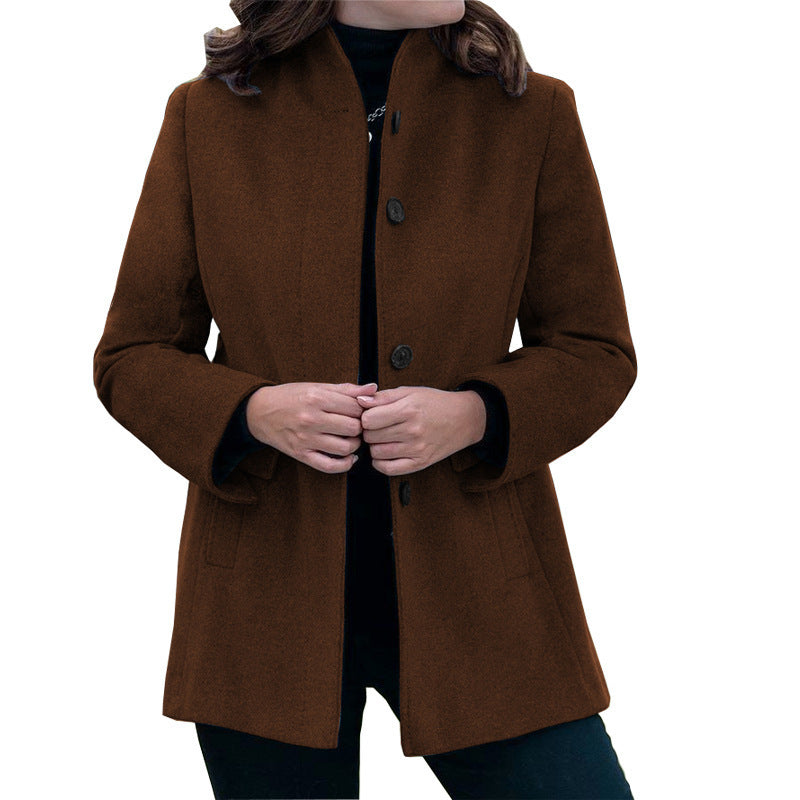 Women's wool coat with narrow cut Ivyshape