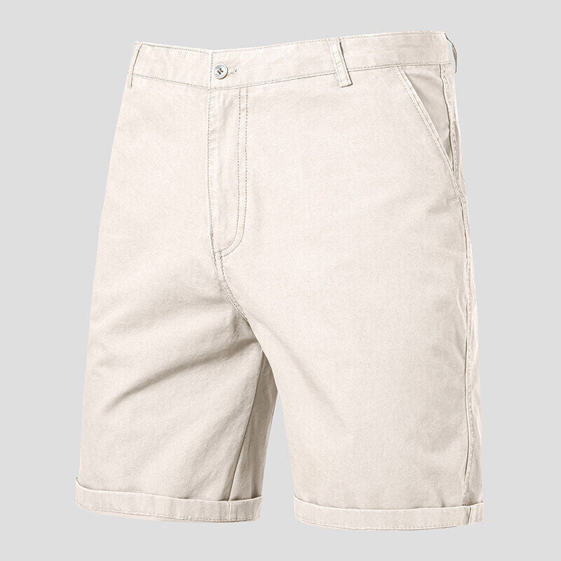 Men's casual shorts made of high-quality cotton blend with practical pockets Ivyshape