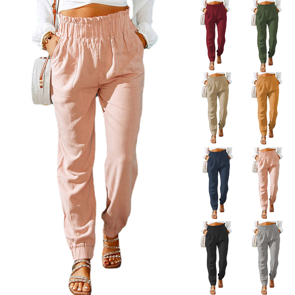 Women's Jogging Pants with Elastic Waistband Ivyshape