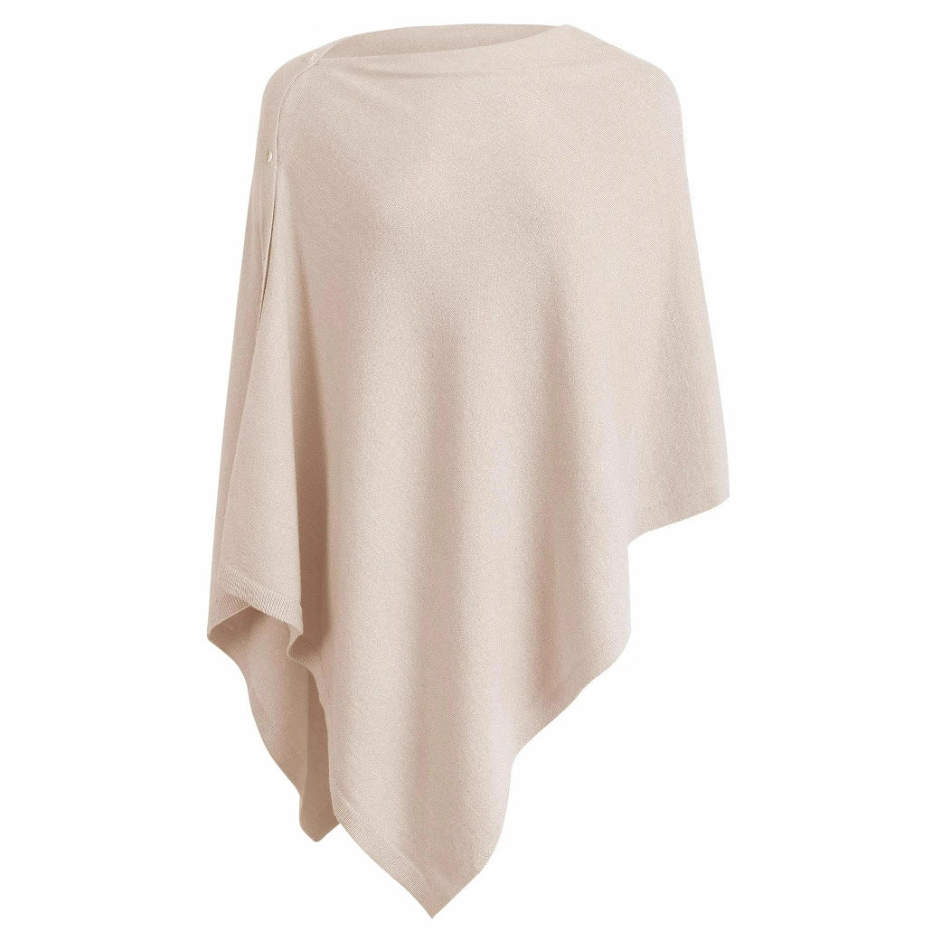 Women's versatile poncho made from high-quality material blend Ivyshape