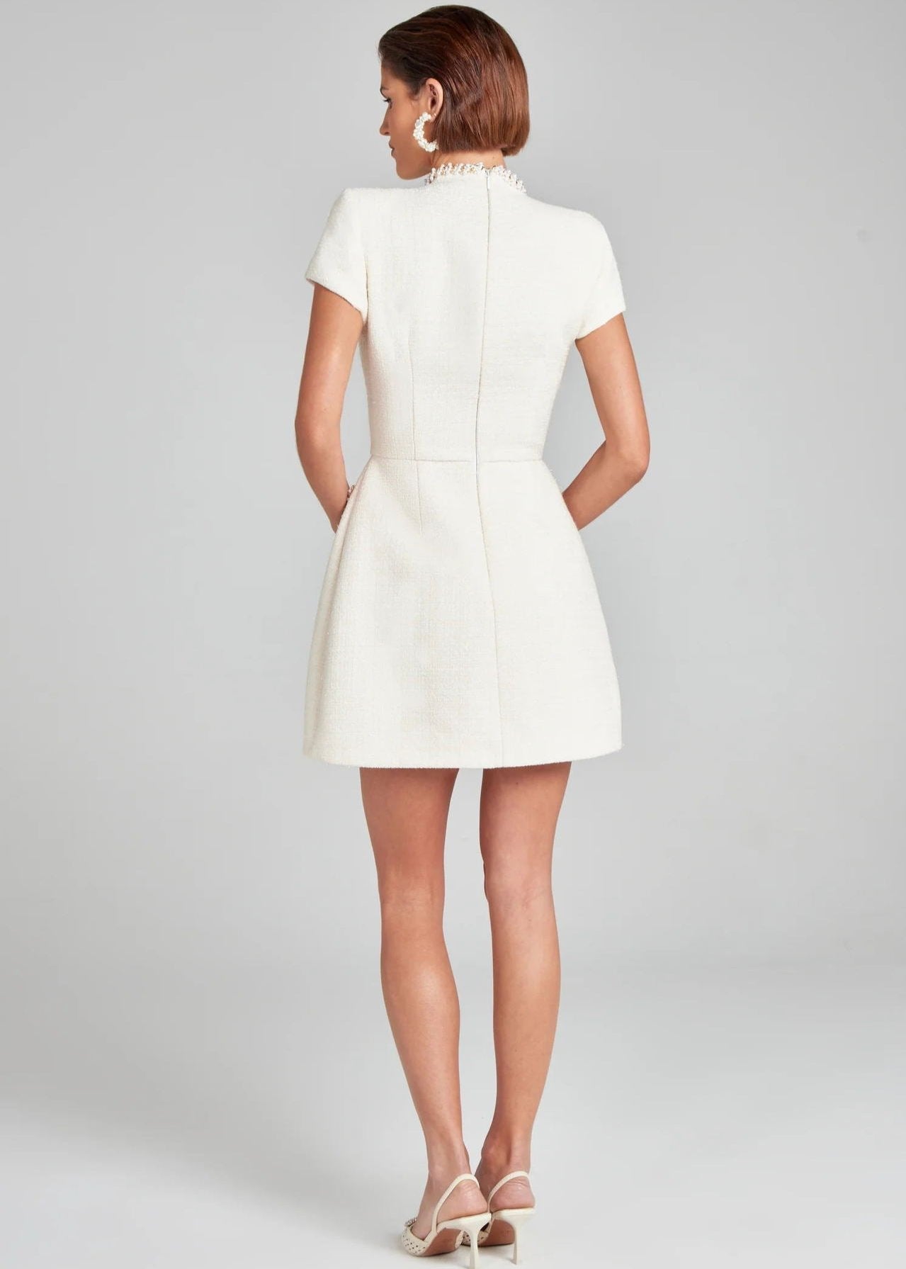 Ivyshape | Trim Tweed Mini Dress