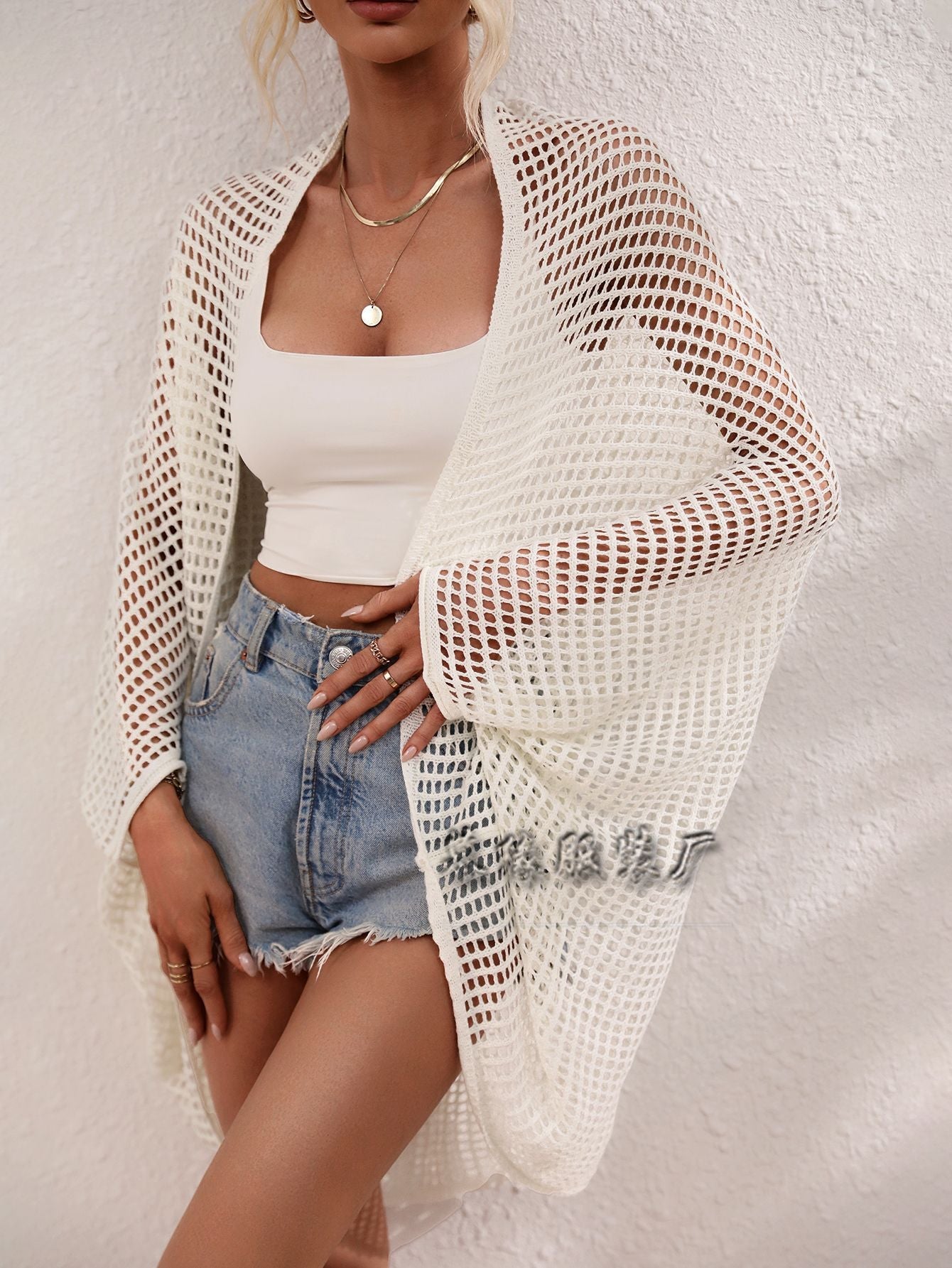 IvyShape | Seaside Vacation Knit Cover-Up Sweater