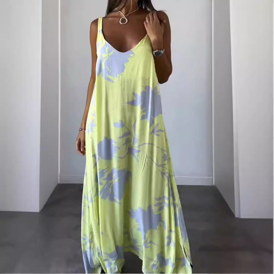 Women Flowing Floral Maxi Dress Ivyshape