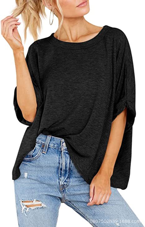 Ladies casual oversized T-shirt Ivyshape