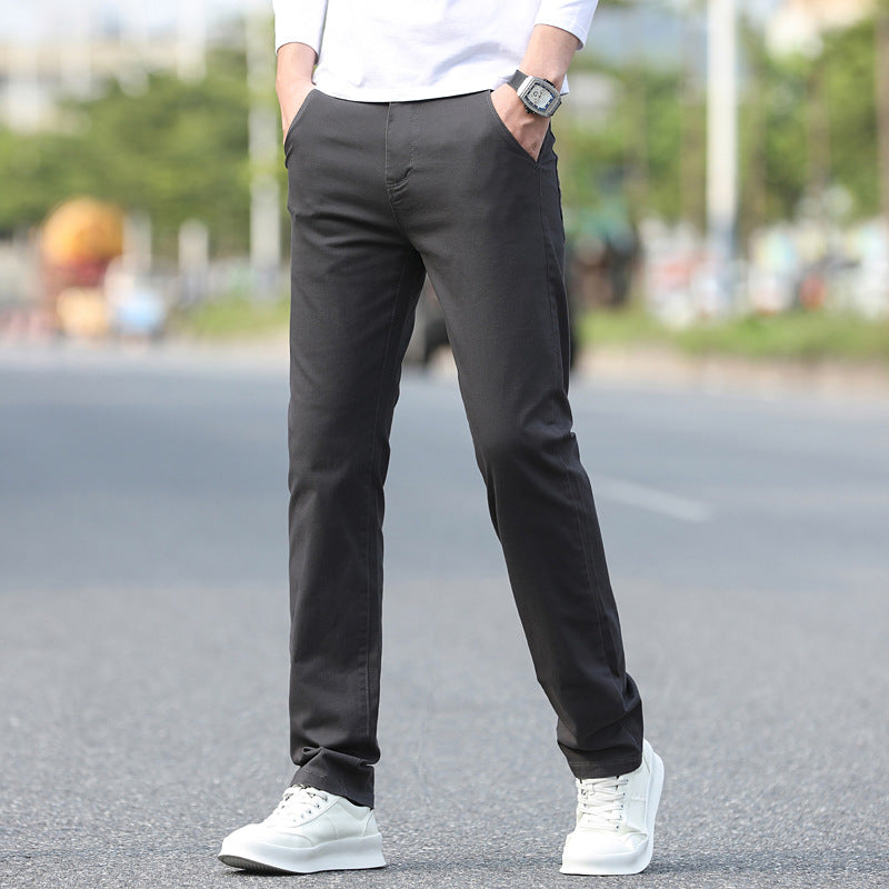 Men's chinos with a slim fit and elastic waistband Ivyshape