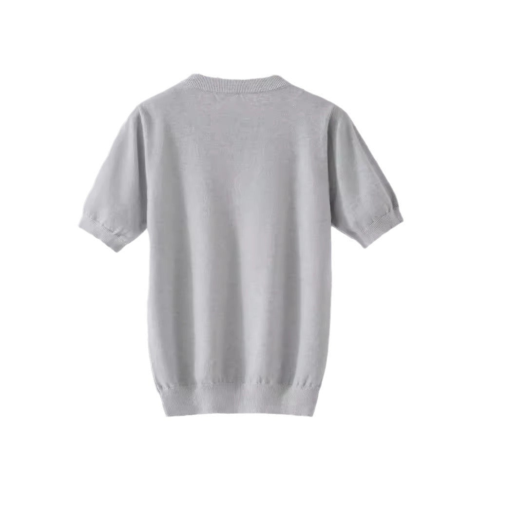 IvyShape | Short Sleeve Wholesale Knitted Sweater