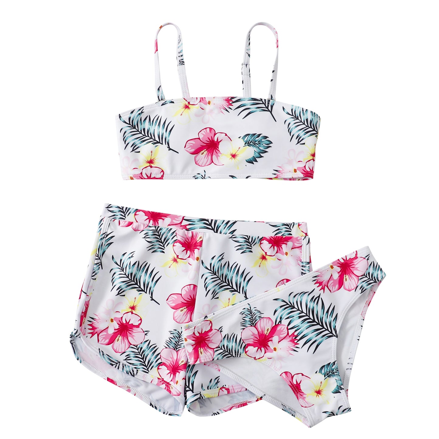 Women's bikini set with floral sunflower design and high-cut waist Ivyshape