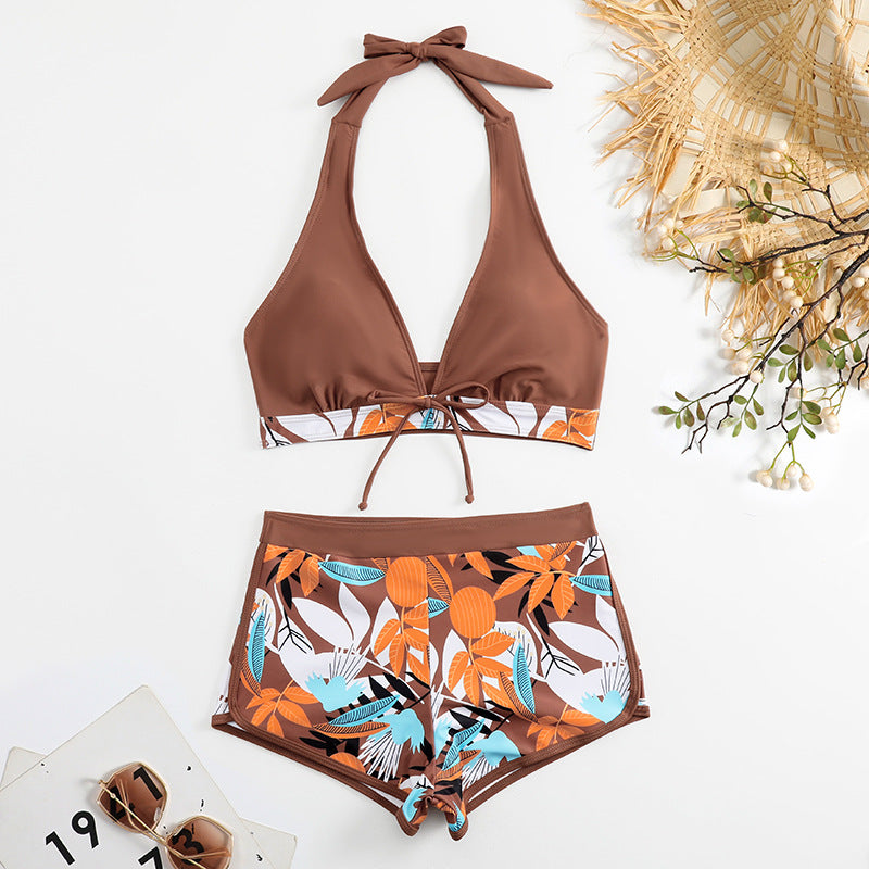 Women's Bikini Set with Floral Design and Adjustable Top Ivyshape
