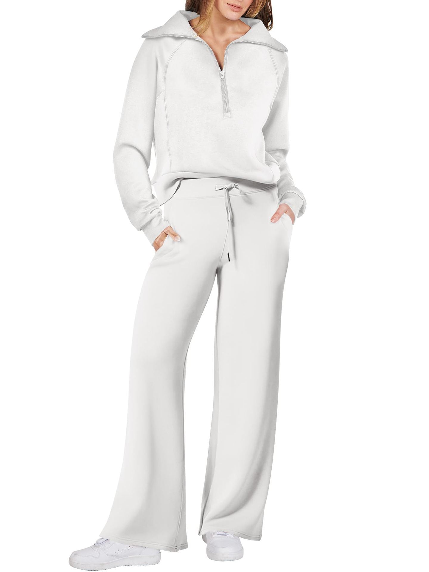 Women's leisure suit with high-quality zipper and comfortable fit Ivyshape