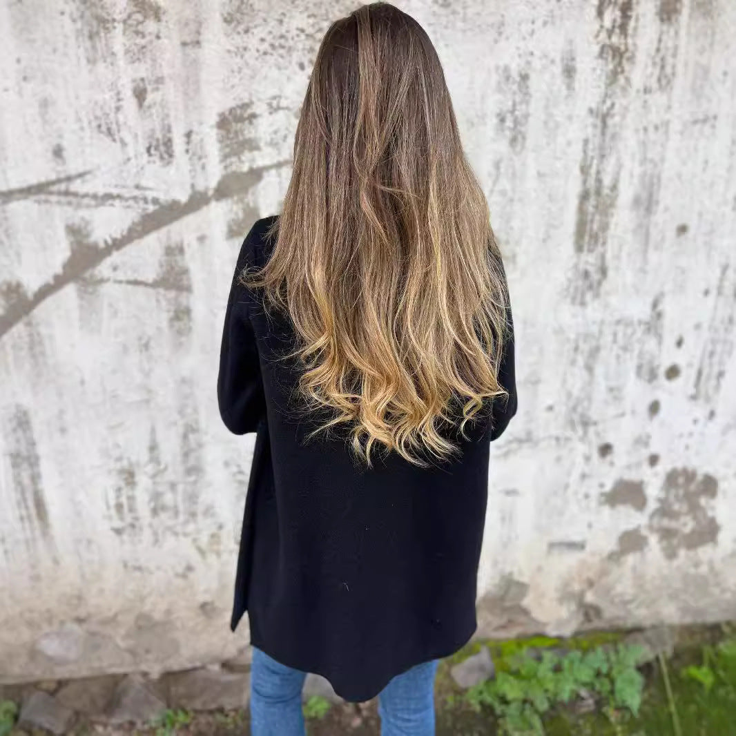 Women's stylish and versatile double-breasted jacket Ivyshape