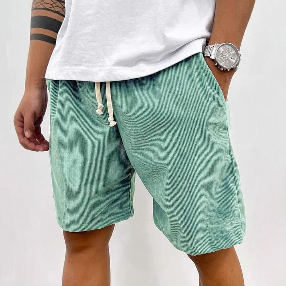 IvyShape Fashion | Men's Casual Drawstring Cord Shorts