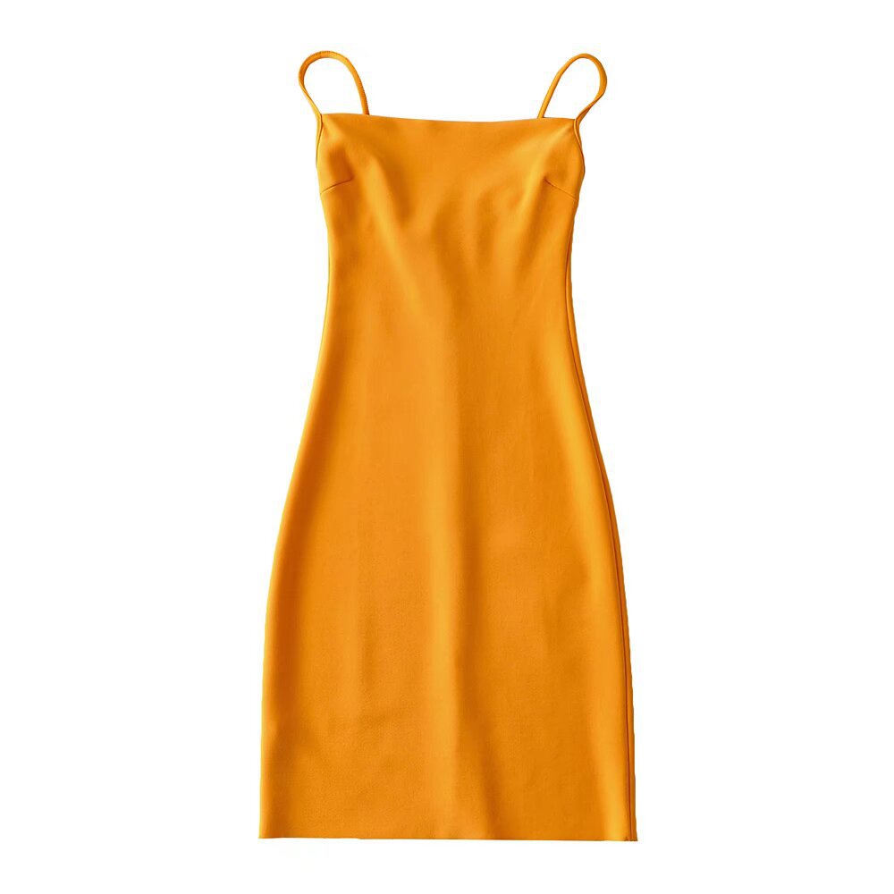 Women elegant spaghetti strap dress Ivyshape