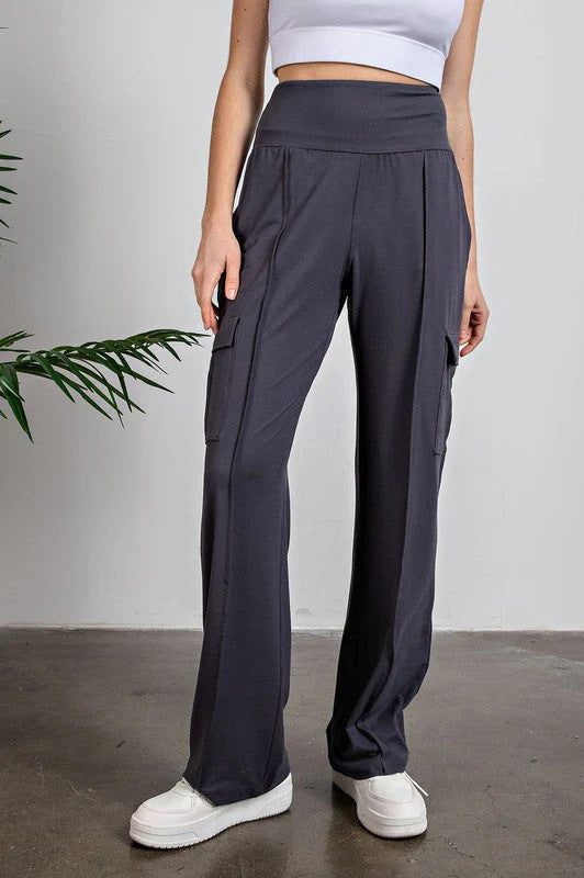 High-waisted cargo pants for women Ivyshape