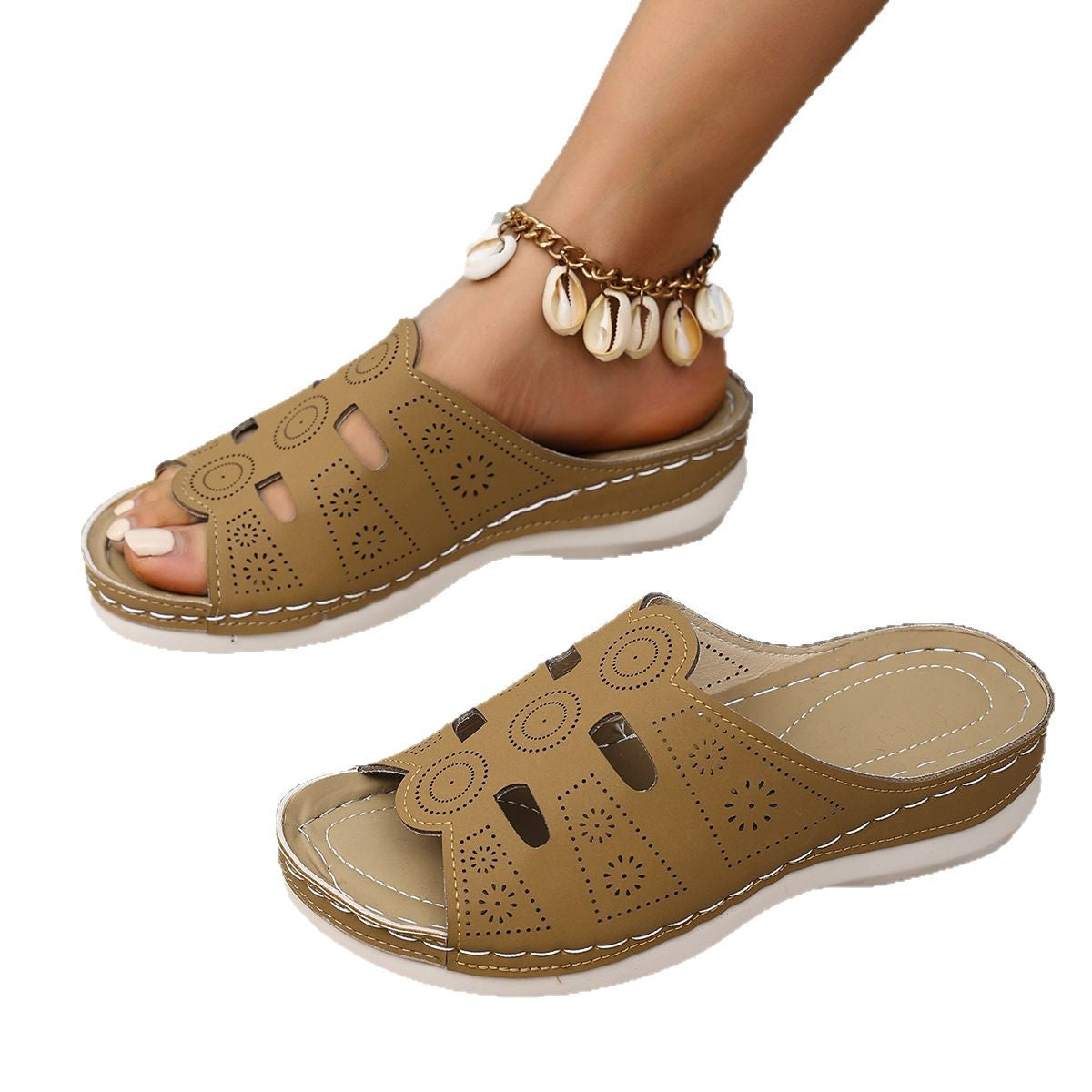 Women's clogs with air holes and slip-resistant sole Ivyshape