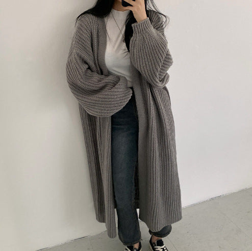 IvyShape | Ribbed Warm Solid Color Sweater Coat