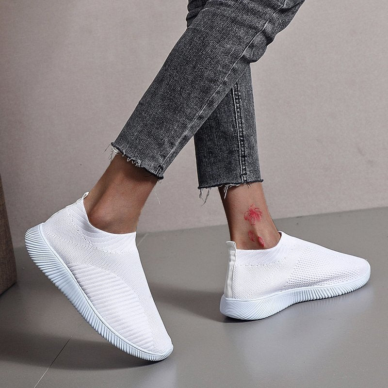 Women's sports shoes with elastic upper material and non-slip sole Ivyshape