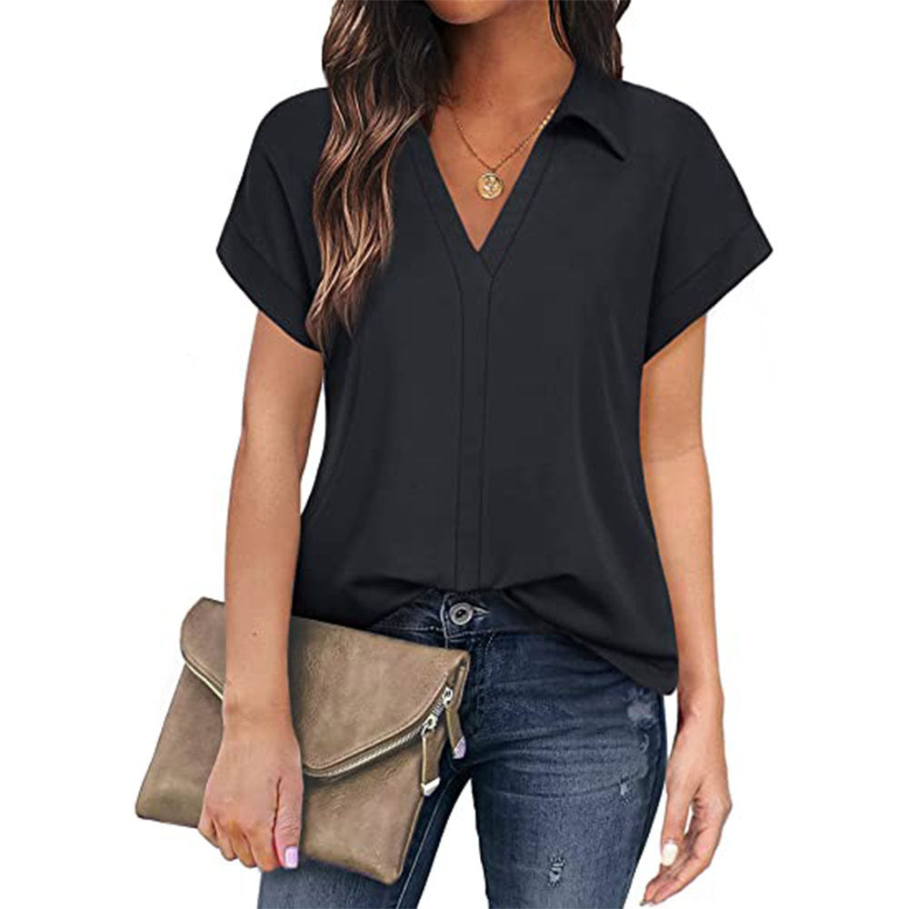 IvyShape | Versatile Casual Short Sleeve Shirt for Women