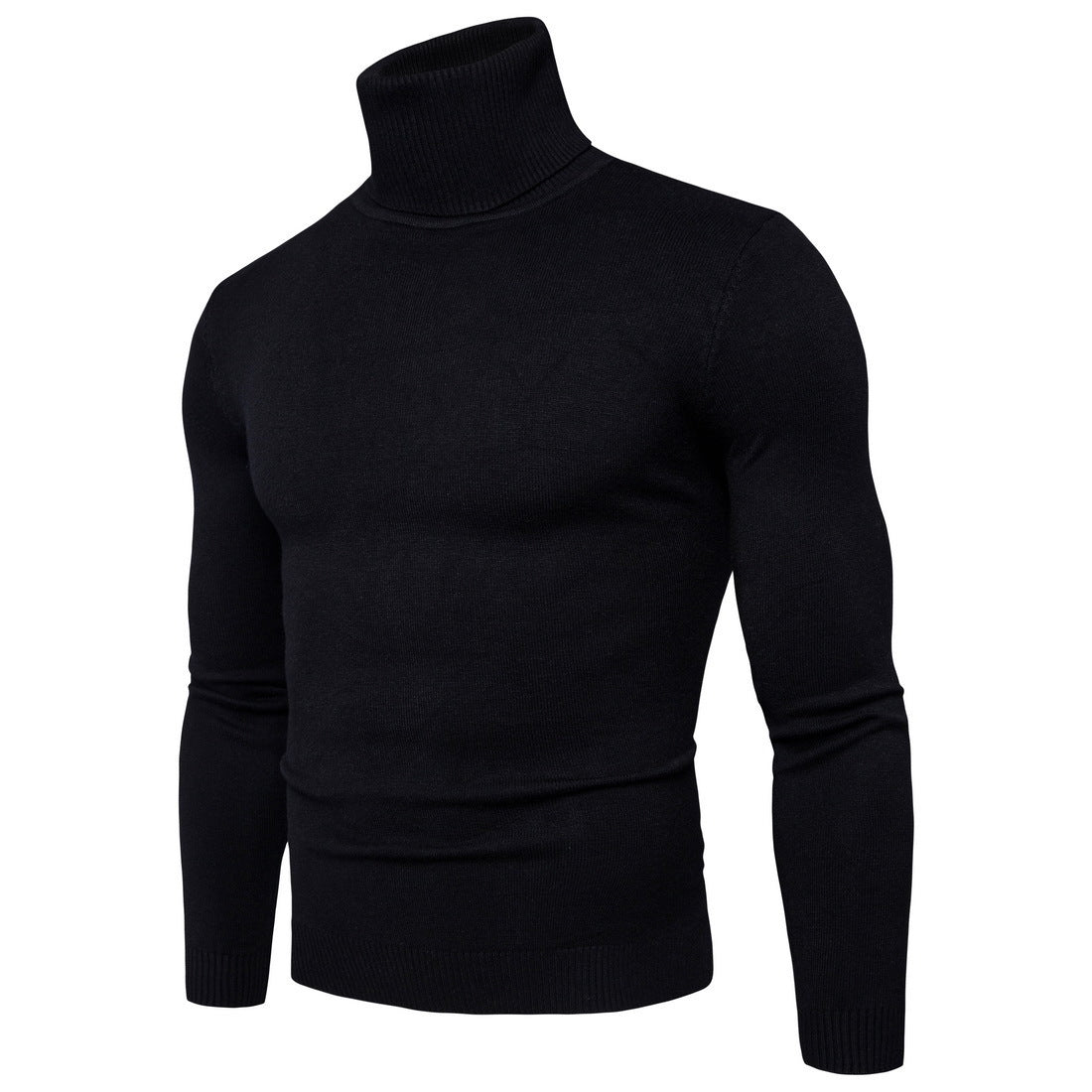 Men's turtleneck sweater made of fine merino wool Ivyshape