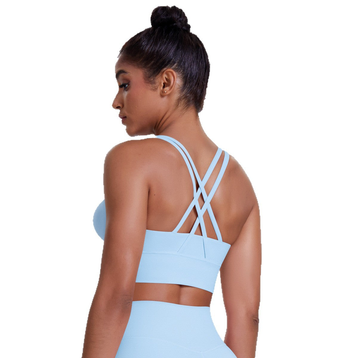 Ladies Sports Bra with Innovative Cross-Back Design and Breathable Properties Ivyshape