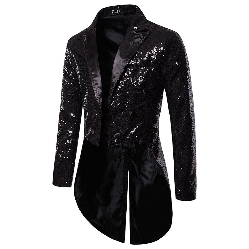 Men's glamorous sequin blazer with exclusive design Ivyshape
