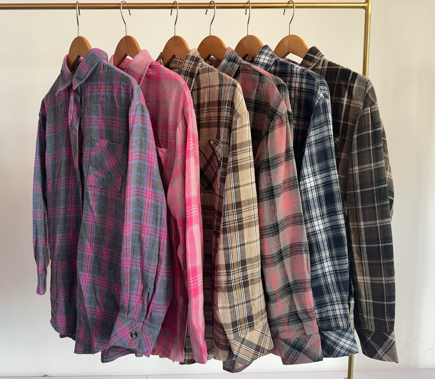 Casual fashion loose plaid shirt female Ivyshape