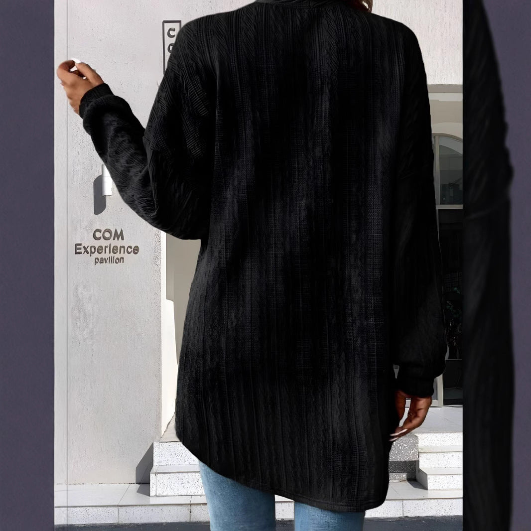 Ladies casual cardigan with pockets Ivyshape