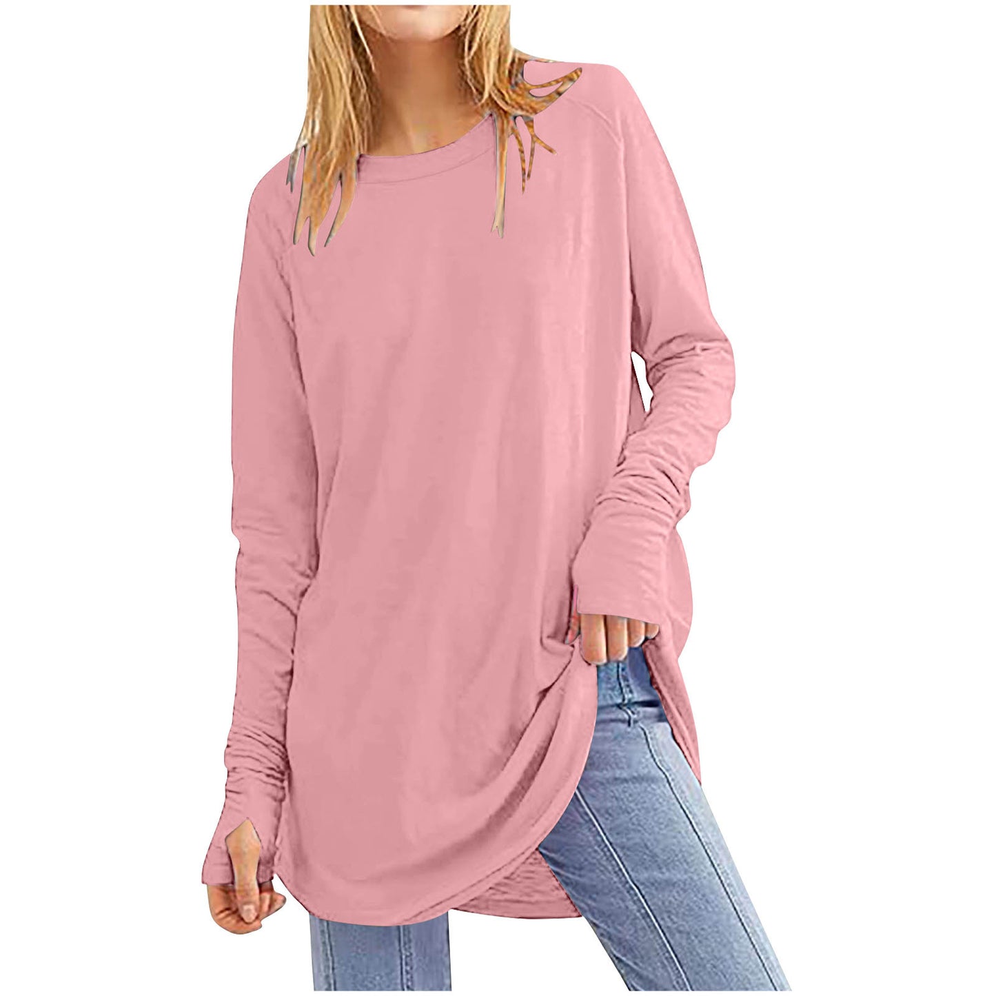 IvyShape | Lightweight Round Neck Sweater for Women