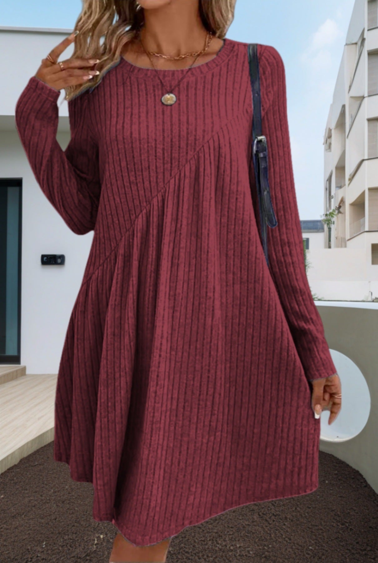 Women's Casual Long Shirt Dress Ivyshape