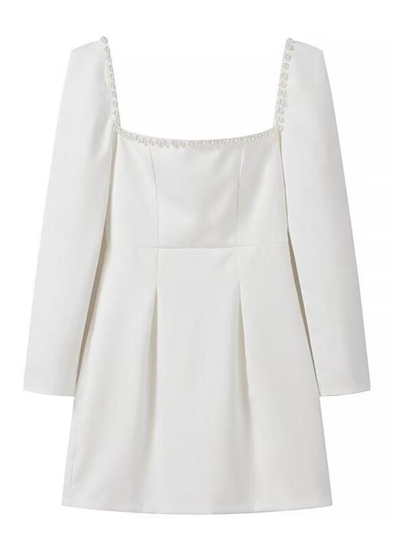 Ivyshape | Trim Square Neck Mini Dress