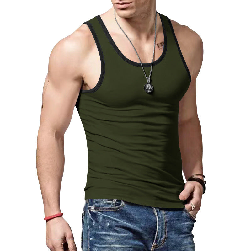 Men's Athletic Sleeveless Tank Top made of Breathable Material Ivyshape