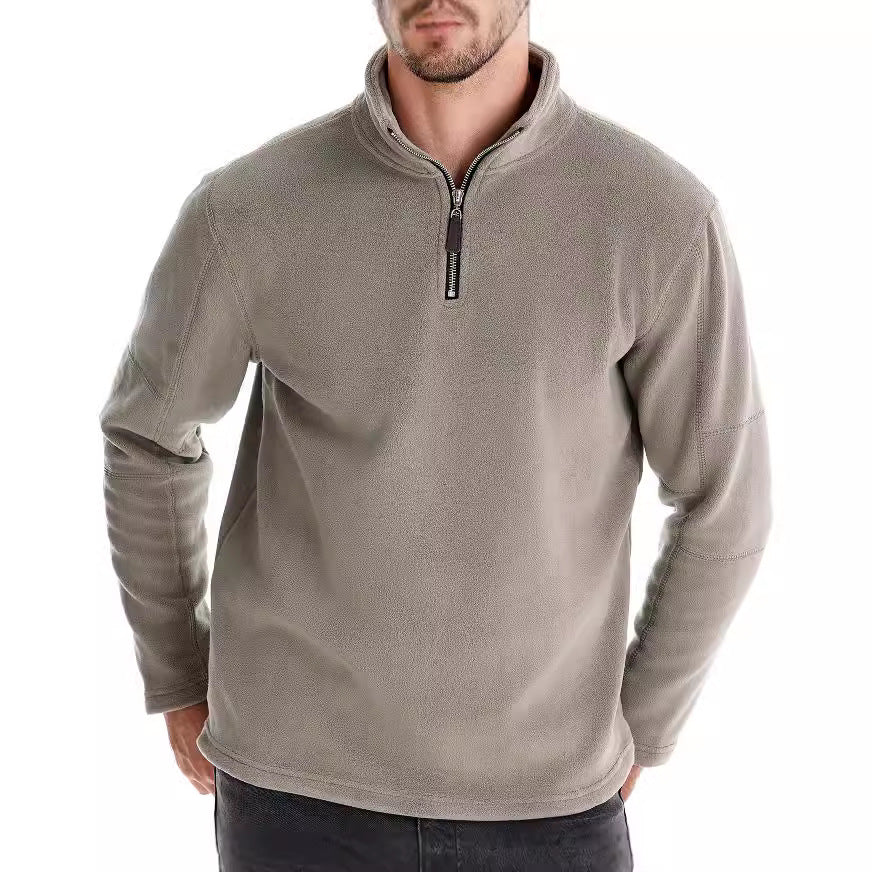 Men's microfleece pullover with half zip Ivyshape