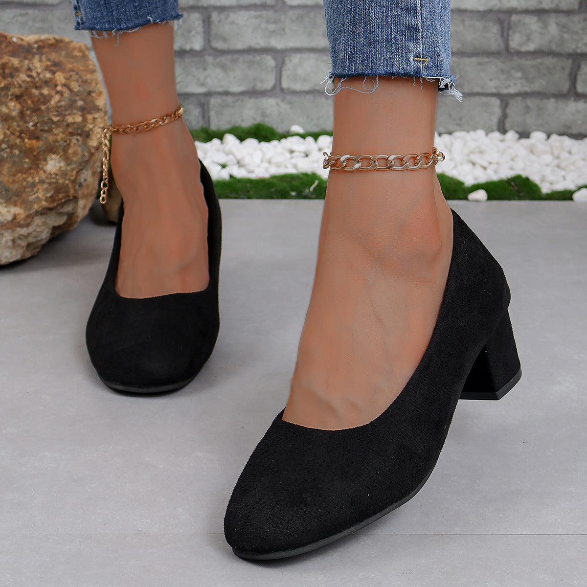 Ladies Elegant Pumps with comfortable insole and stable heel height Ivyshape