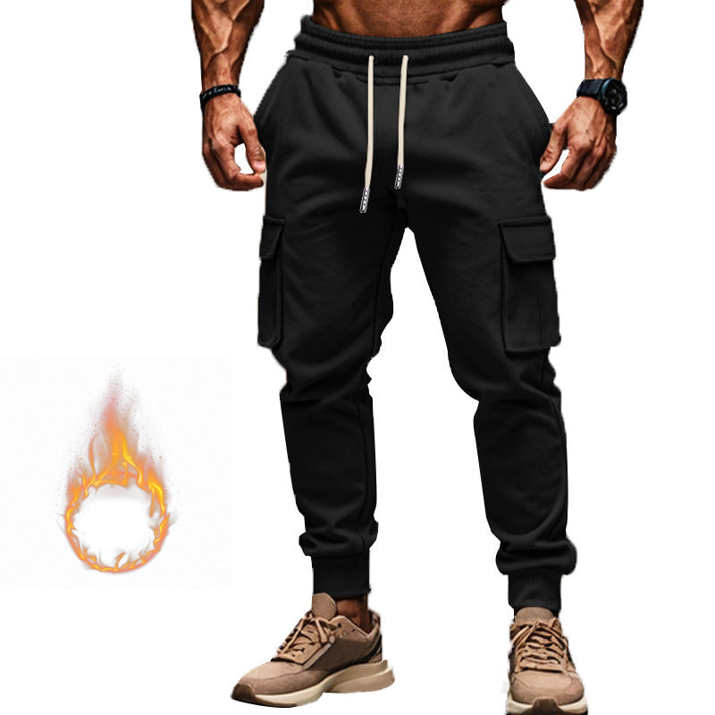 Men's cargo leisure pants with adjustable waistband and functional pockets Ivyshape