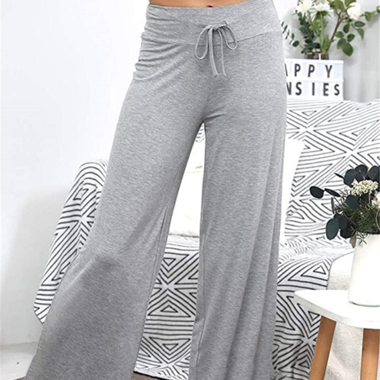 Women’s loose fitting leisure pants with drawstring Ivyshape