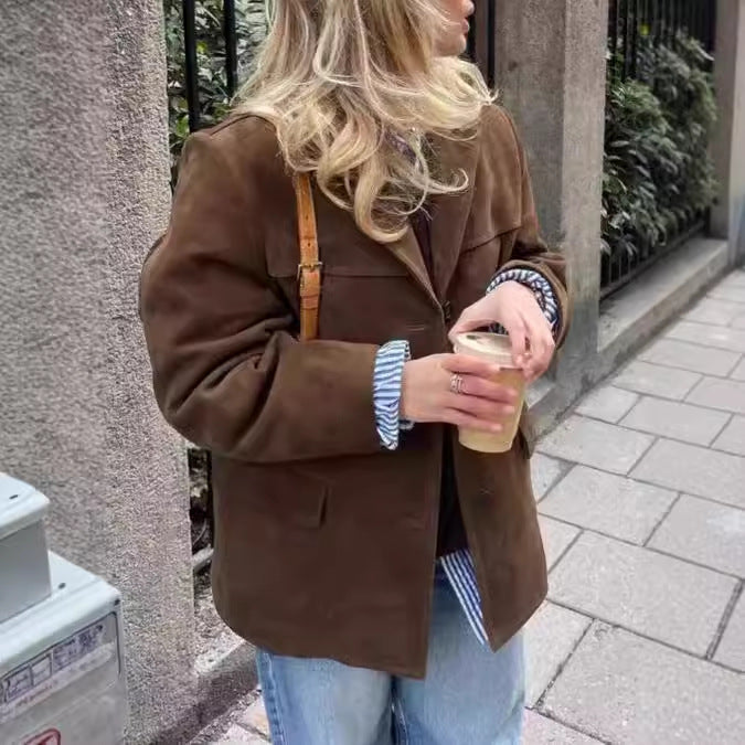 Women's Casual Oversized Jacket Ivyshape