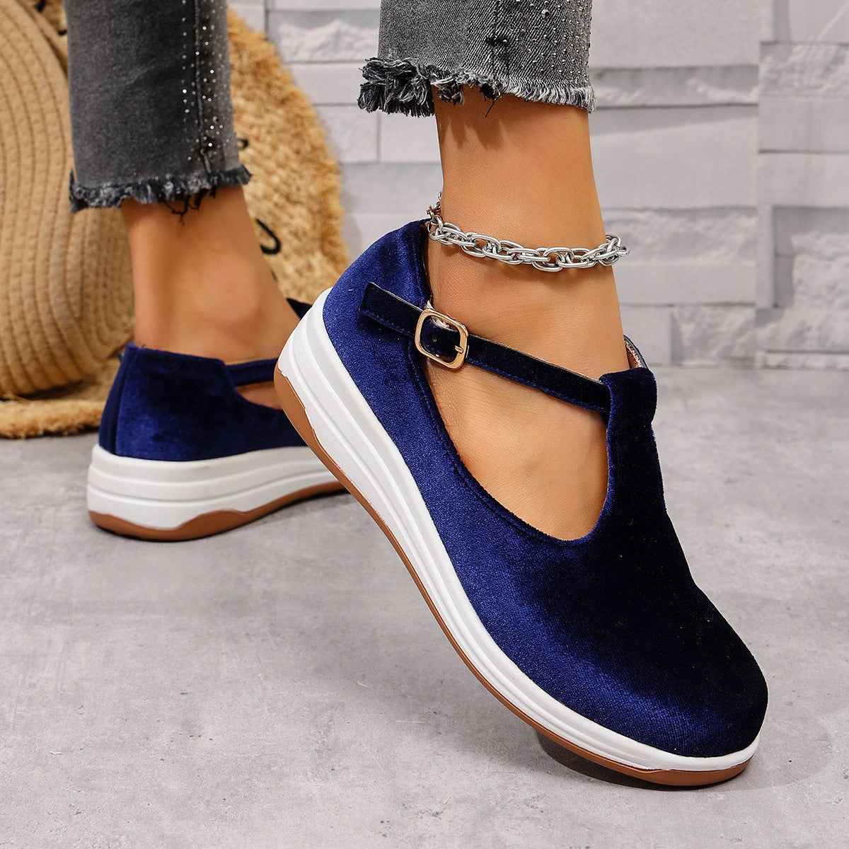 Women's Sling Shoes with Straps and Non-Slip Sole Ivyshape