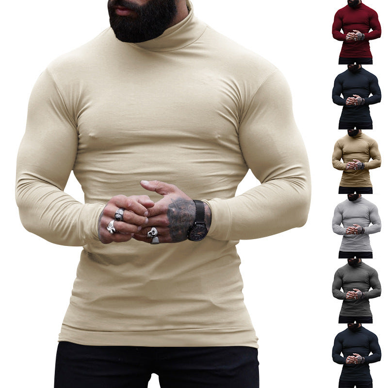 Men's High Quality Stand Collar Sweater Made of Soft Material Ivyshape