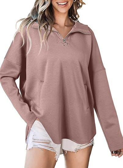 Women's casual sweatshirt with zipper Ivyshape