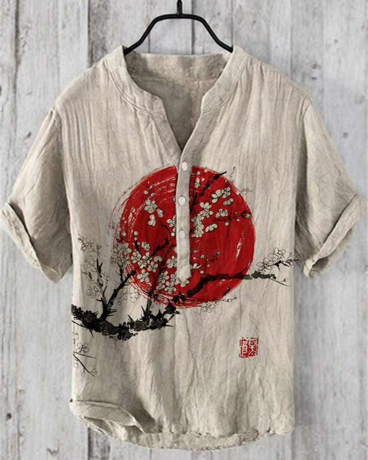 Ivyshape | Japanese Shirt Made of Linen Blend