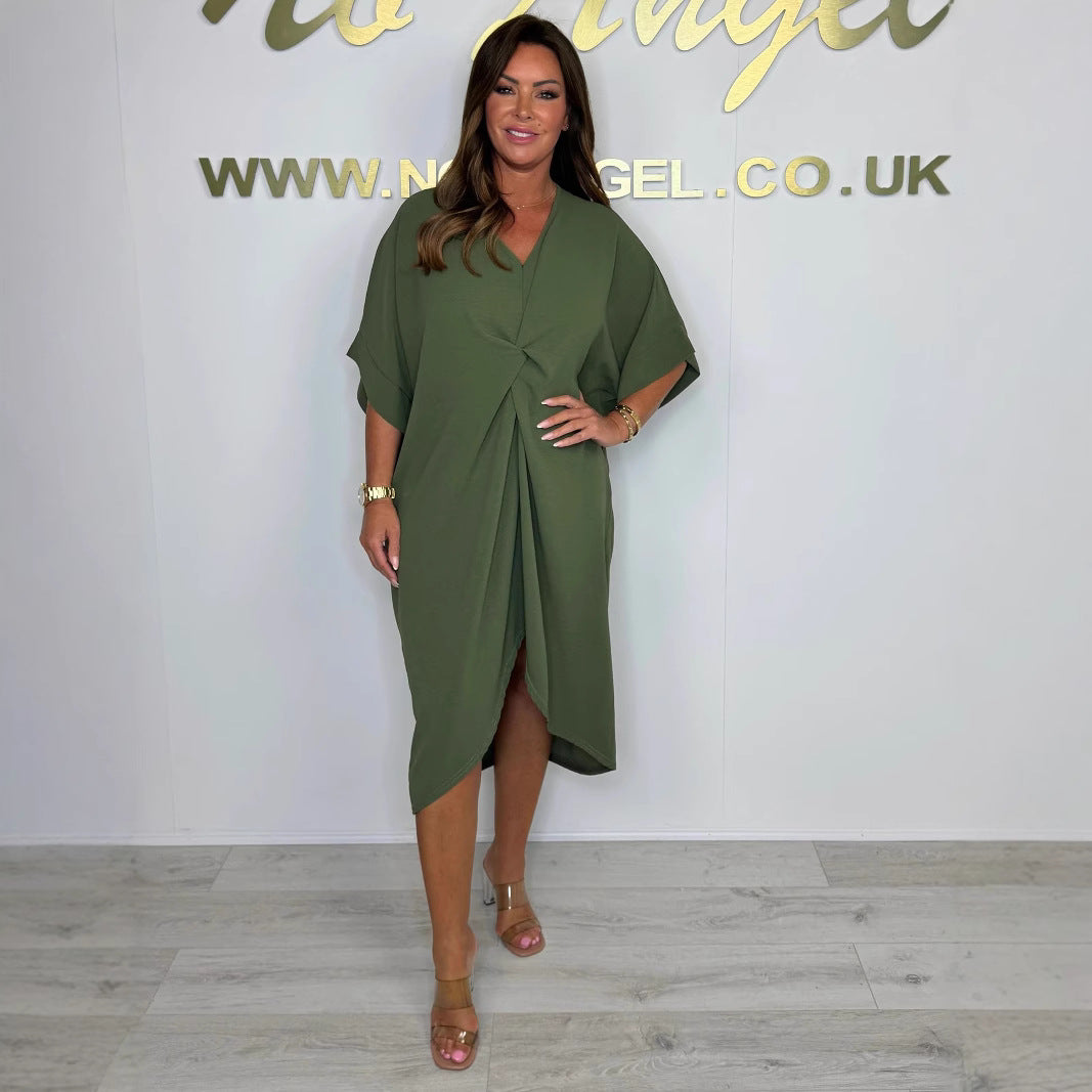 Women's Kaftan Dress with Modern Wrap Design Ivyshape