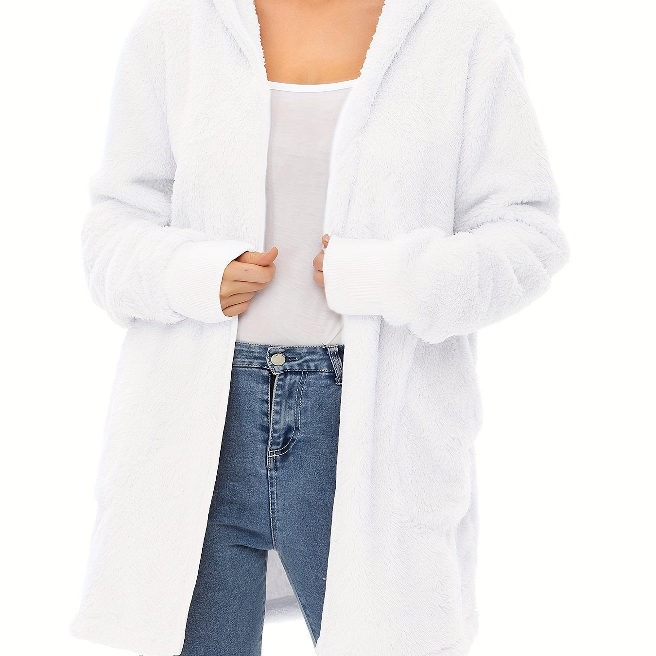 Ladies soft fleece coats Ivyshape