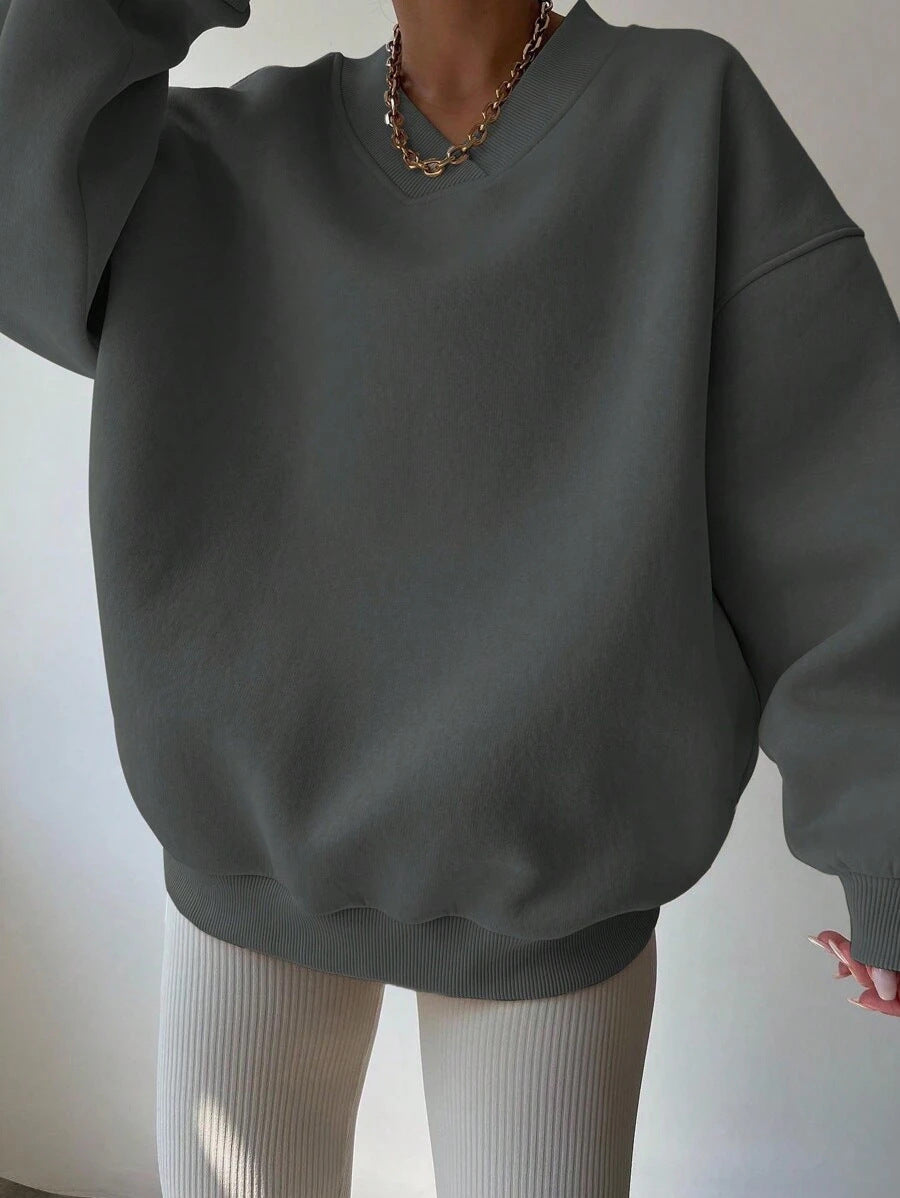 Ivyshape | Casual Long-Sleeve Sweatshirt