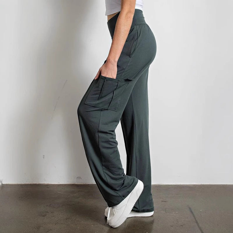 High-waisted cargo pants for women Ivyshape