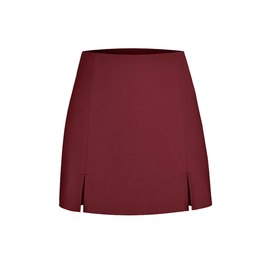 Ladies Designer Mini Skirt with Side Slits Ivyshape