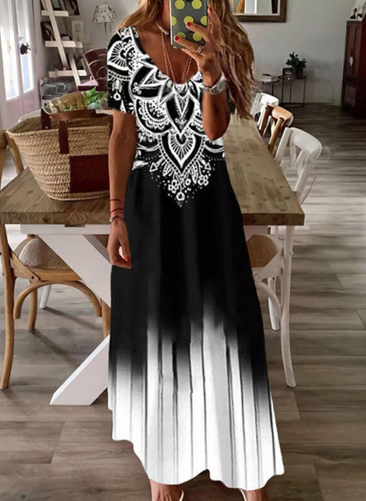 Women's Maxi Dress with Elegant Lace Decoration Ivyshape