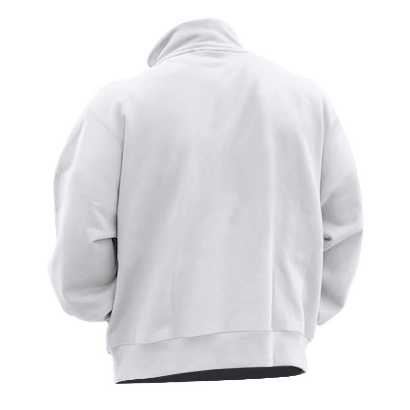 Men's hoodie with half zipper and comfortable fit Ivyshape
