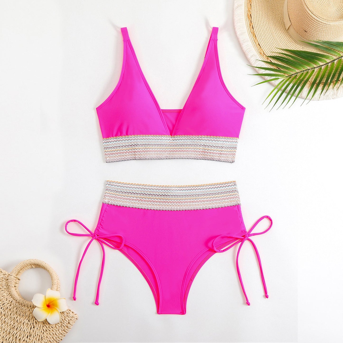 Ladies High-Cut Bikini with Elegant Trim Ivyshape