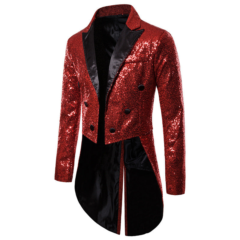 Men's glamorous sequin blazer with exclusive design Ivyshape