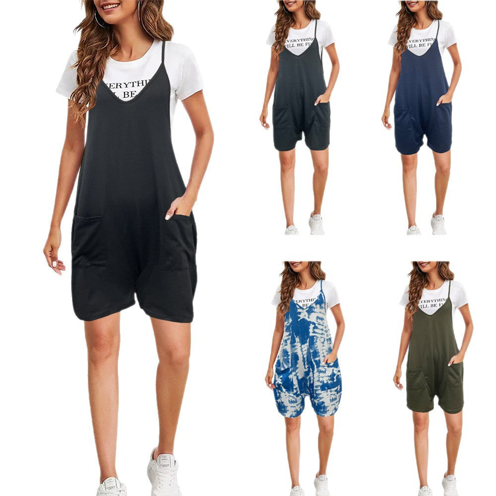 Ladies trendy overall with practical pockets Ivyshape
