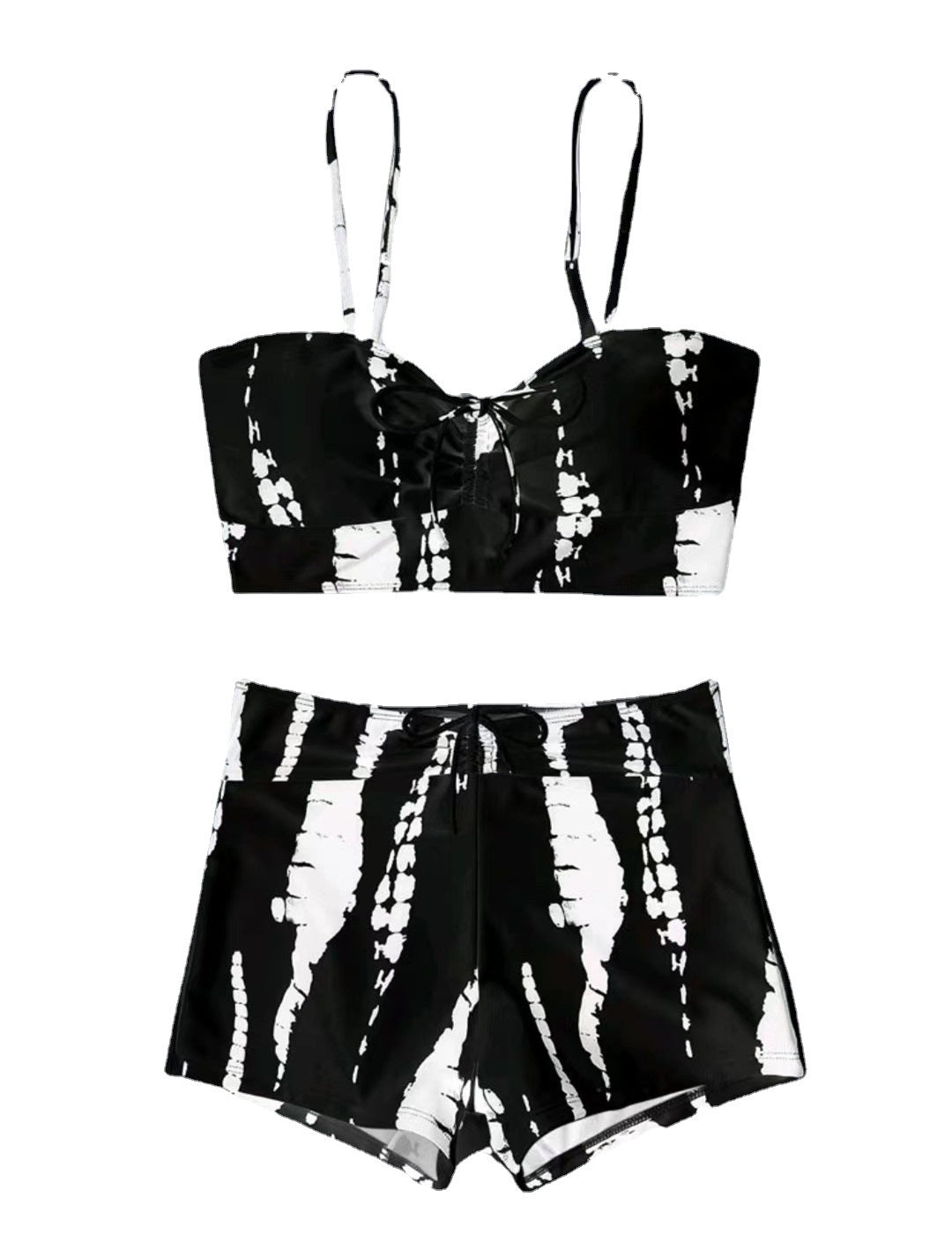 Women’s crop top bikini with adjustable straps and high waistband Ivyshape